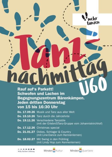 Plakat_Tanznachmittage Ü60 im Begegnungszentrum Bärenkämpen Plakat_Tanznachmittage Ü60 im Begegnungszentrum Bärenkämpen